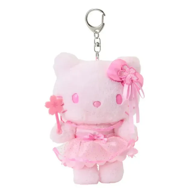 Hello Kitty Cherry Blossom Fairies Series Plush Mascot Keychain nøkkelring