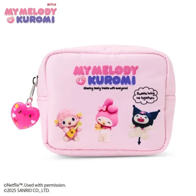 Hello Kitty My Melody & Kuromi Netflix Series Mini Zipper Pouch pung
