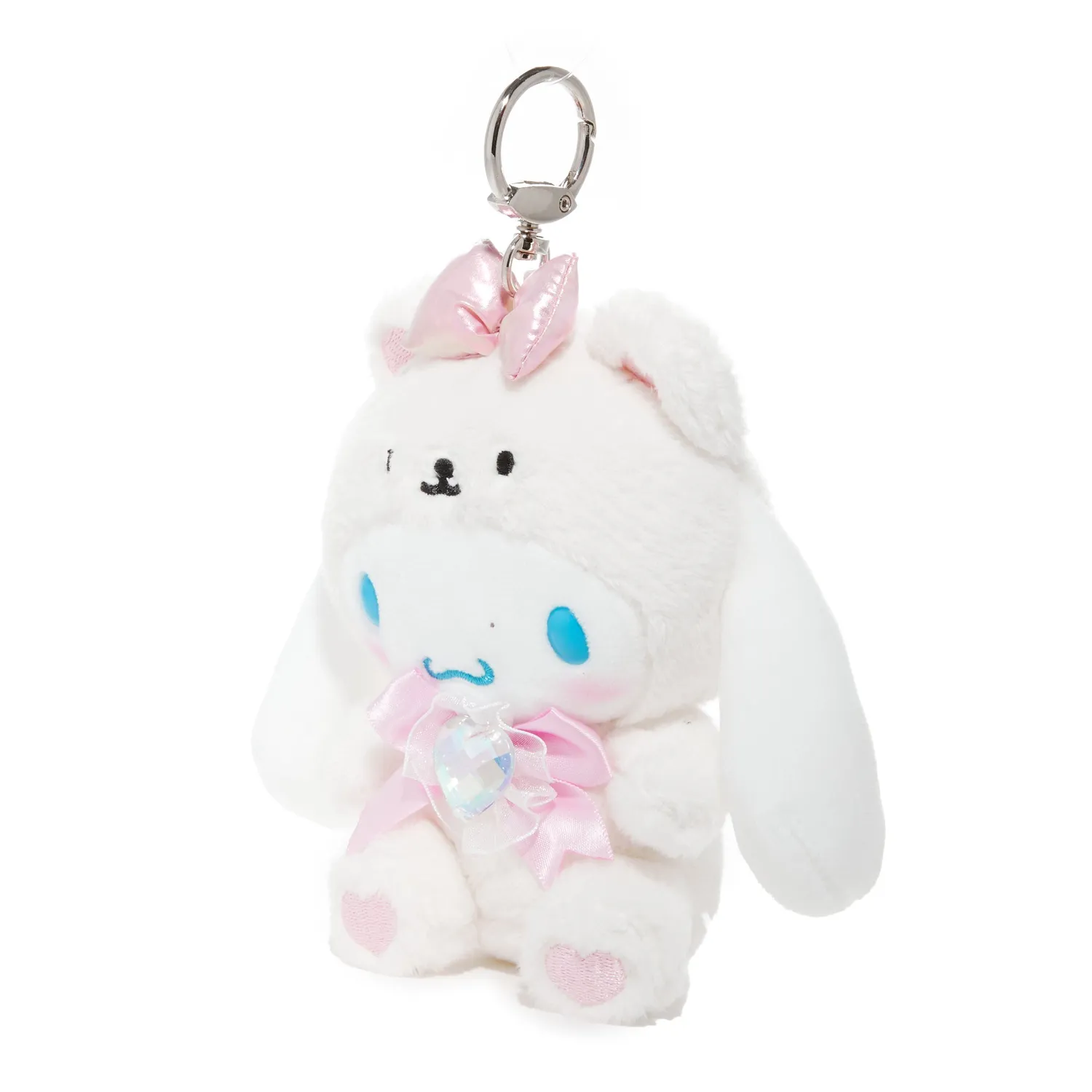 Hello Kitty Cinnamoroll Birthstone Mascot Keychain Jun-Pearl nøkkelring plysj