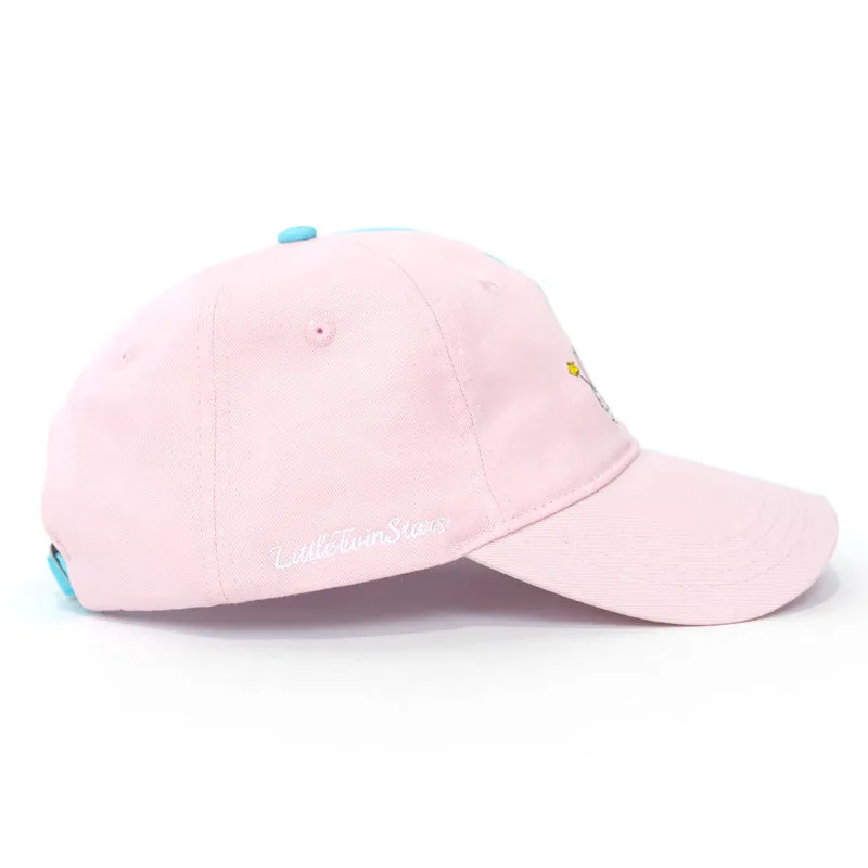 Hello Kitty LittleTwinStars x JapanLA Baseball Cap caps rosa/blå broderi