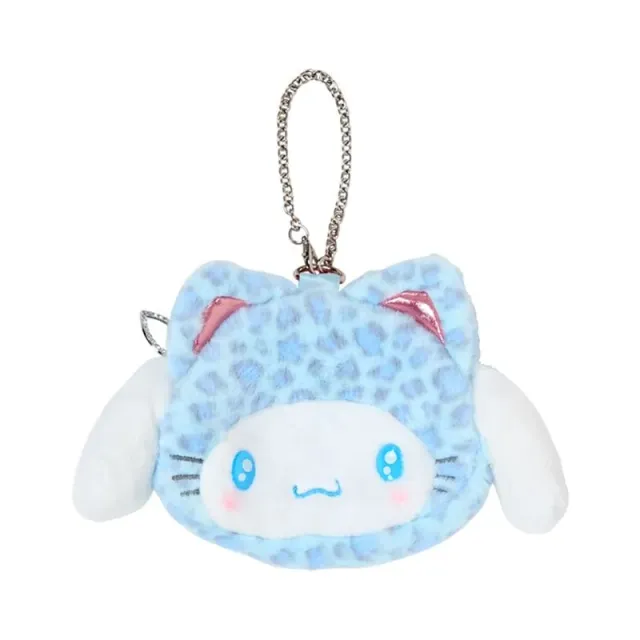 Hello Kitty Cinnamoroll Leopard Cat plysjpung med glidelås