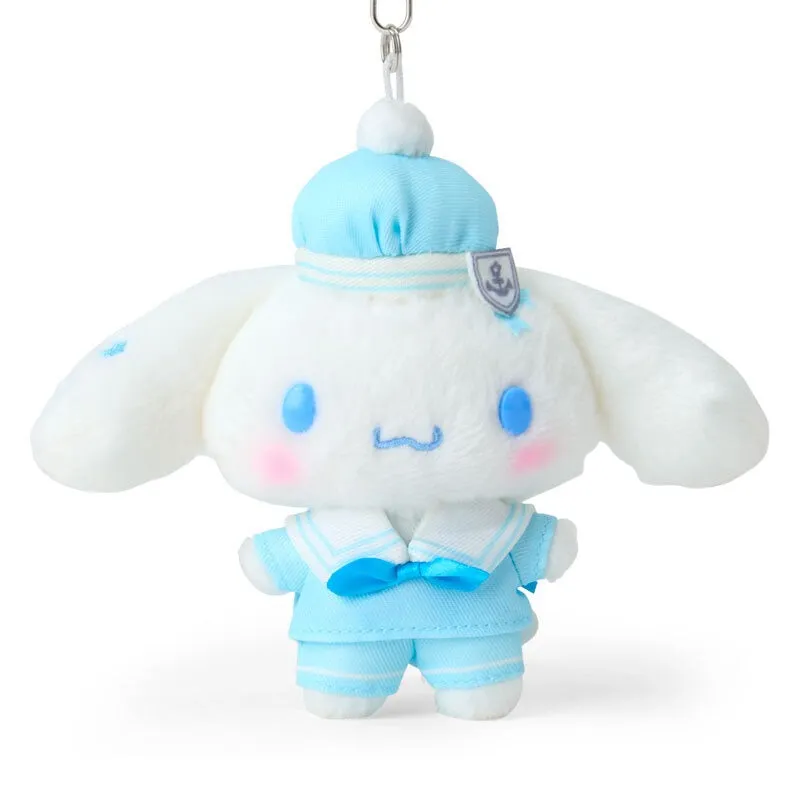 Hello Kitty Sailor Series Cinnamoroll Plush Mascot Keychain nøkkelring 13 cm