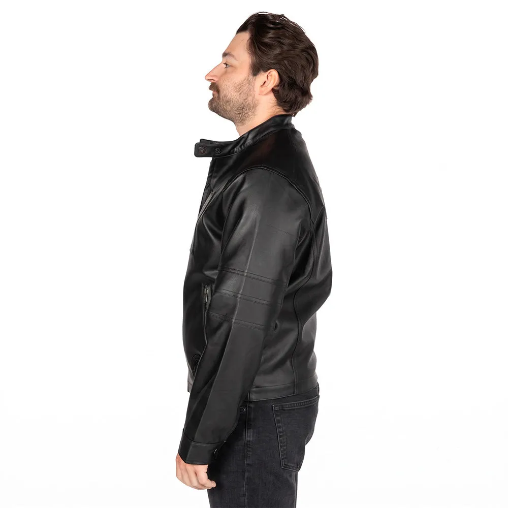 Batman ABSOLUTE BATMAN Embossed Leather Jacket svart
