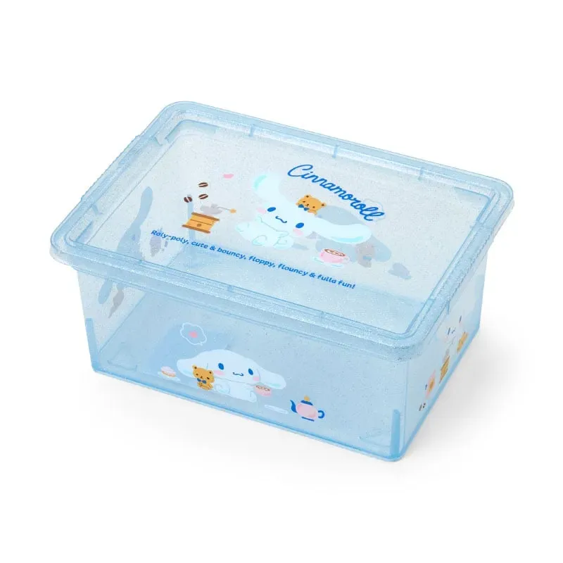 Hello Kitty Cinnamoroll Clear Glitter oppbevaringsboks liten