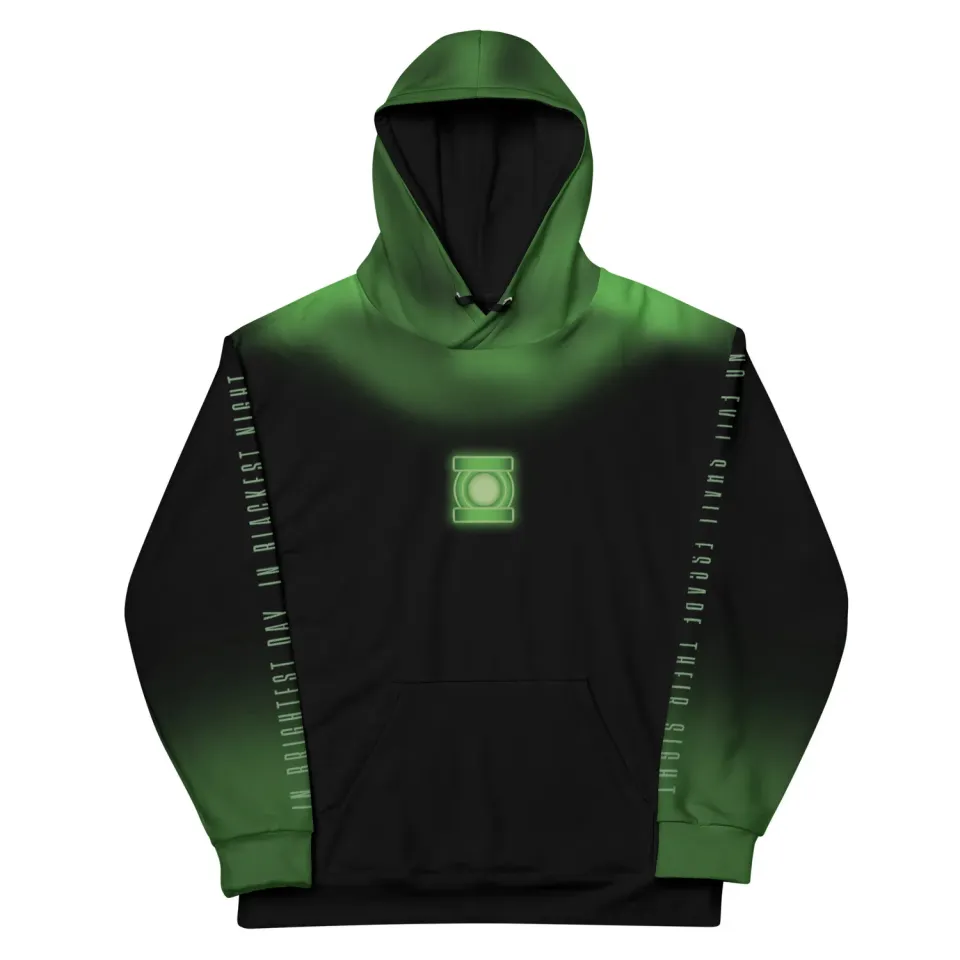 Batman LANTERNS Hoodie In Brightest Day In Blackest Night hettegenser