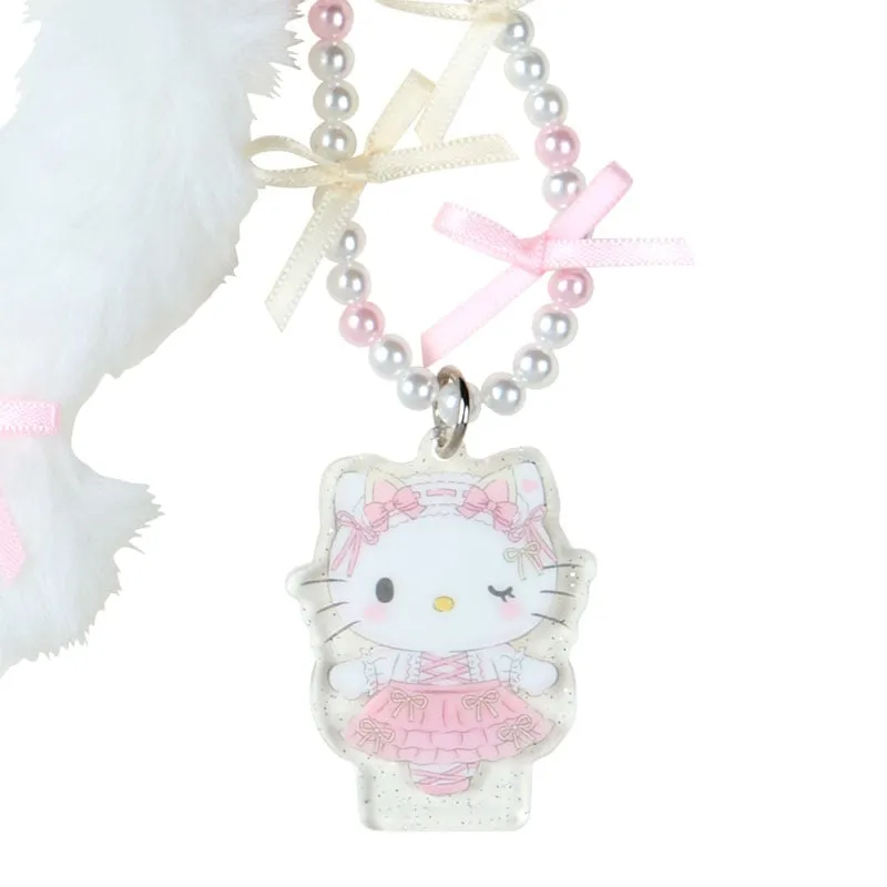 Hello Kitty Ballet Kitten Series Beaded Smartphone Charm mobilanheng