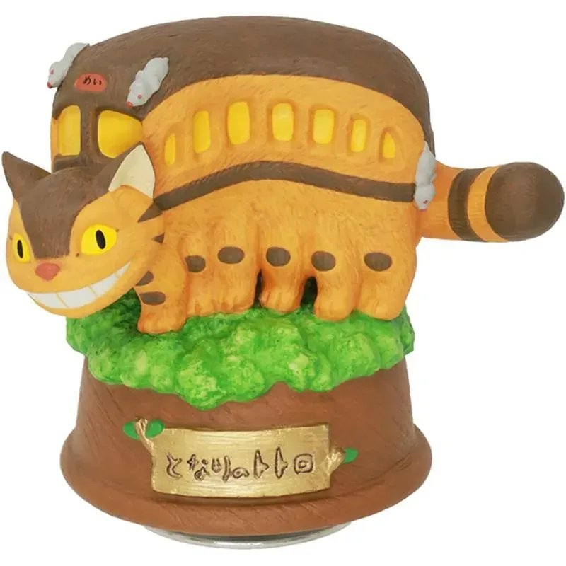 Neo Tokyo My Neighbor Totoro Catbus Porcelain Statue Music Box musikkboks 11 cm