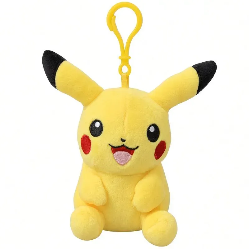 Pokémon Pikachu Sitting Plush nøkkelring 10 cm polyester