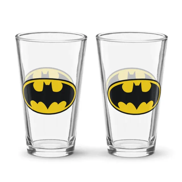 Batman Batman Logo pintglass 16 oz 473 ml