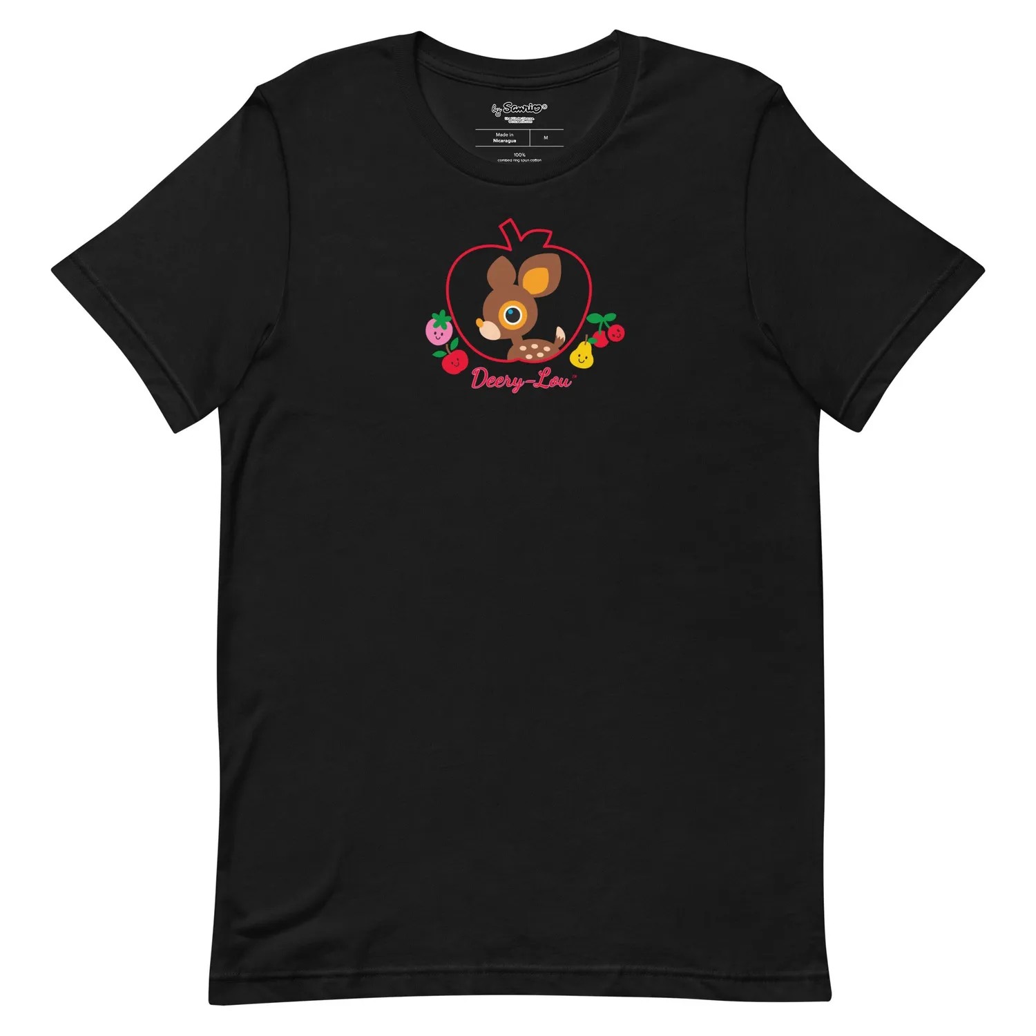 Hello Kitty Deery-Lou Sweet Apple T-skjorte svart bomull