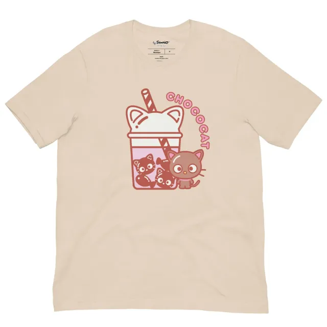 Hello Kitty Chococat Bubble Tea t-skjorte Soft Cream XS–4XL