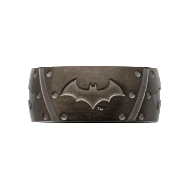 Batman Batarang-ring størrelse 9 svart stål