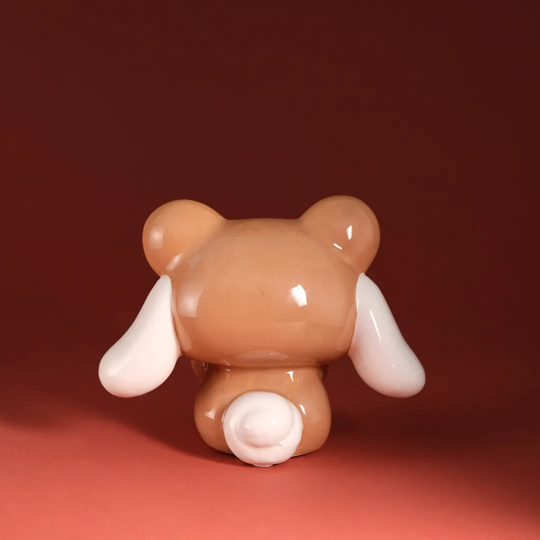 Hello Kitty Cinnamoroll & Teddy Bear Love keramikkfigur håndmalt