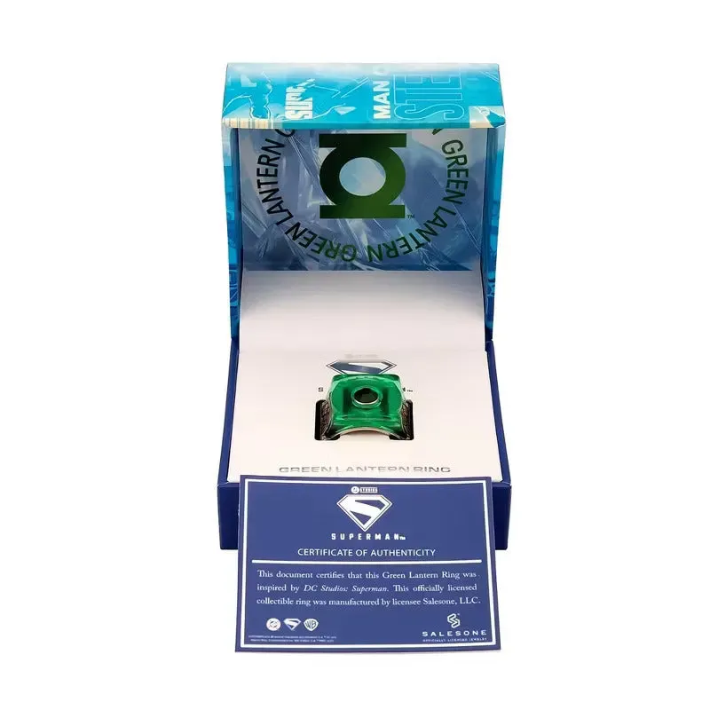 Green Lantern SUPERMAN (2025 Movie) Green Lantern Ring størrelse 9–14