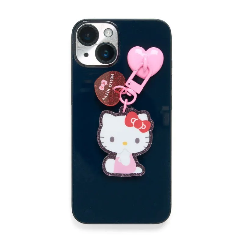 Hello Kitty Kuromi mobilcharm med selvklebende ring