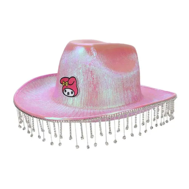 Hello Kitty My Melody embellished cowboyhatt rosa med strass