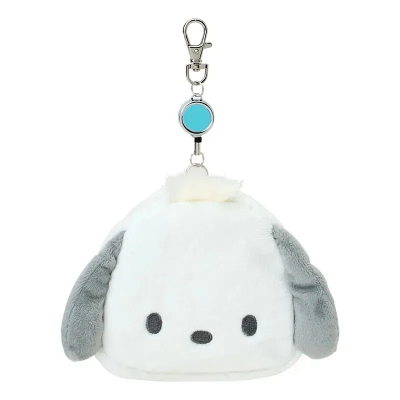 Hello Kitty Pochacco Plush ID Badge Holder & Reel kortholder plysj