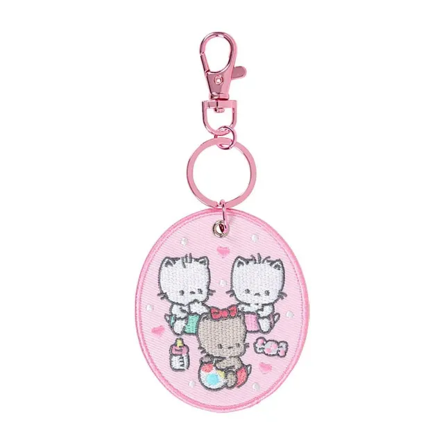 Sanrio Character Award Series Nya Ni Nyu Nye Nyon Mascot Badge Keychain nøkkelring