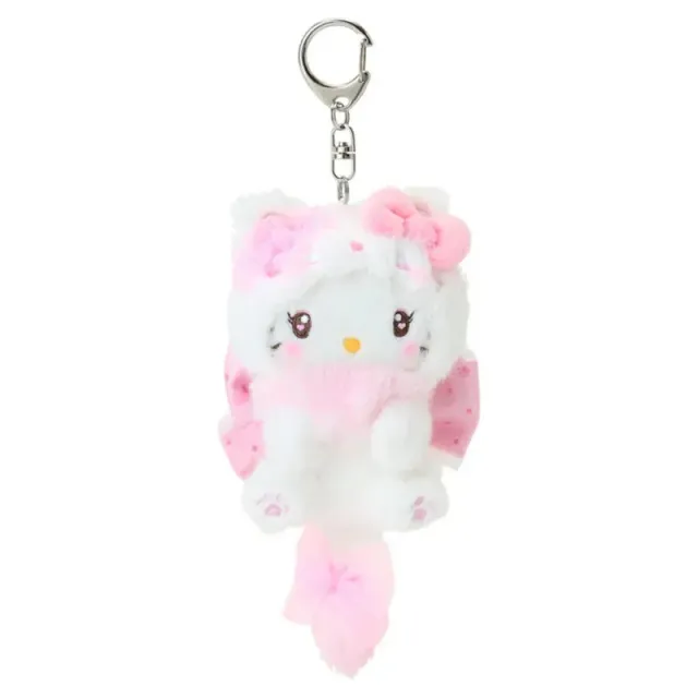 Hello Kitty Milky Kitten Plush Mascot Keychain, kattungeantrekk