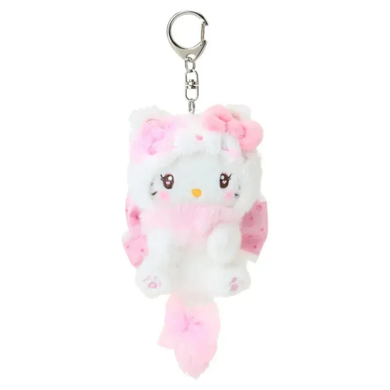Hello Kitty Milky Kitten Plush Mascot Keychain, kattungeantrekk