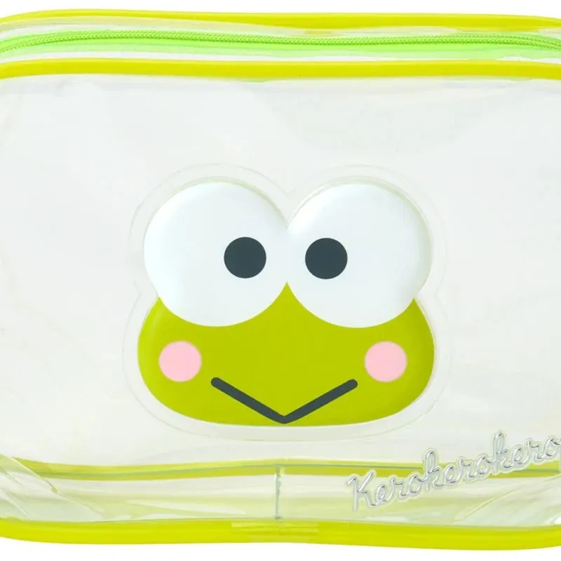 Hello Kitty Keroppi Clear Classic glidelåspung gjennomsiktig