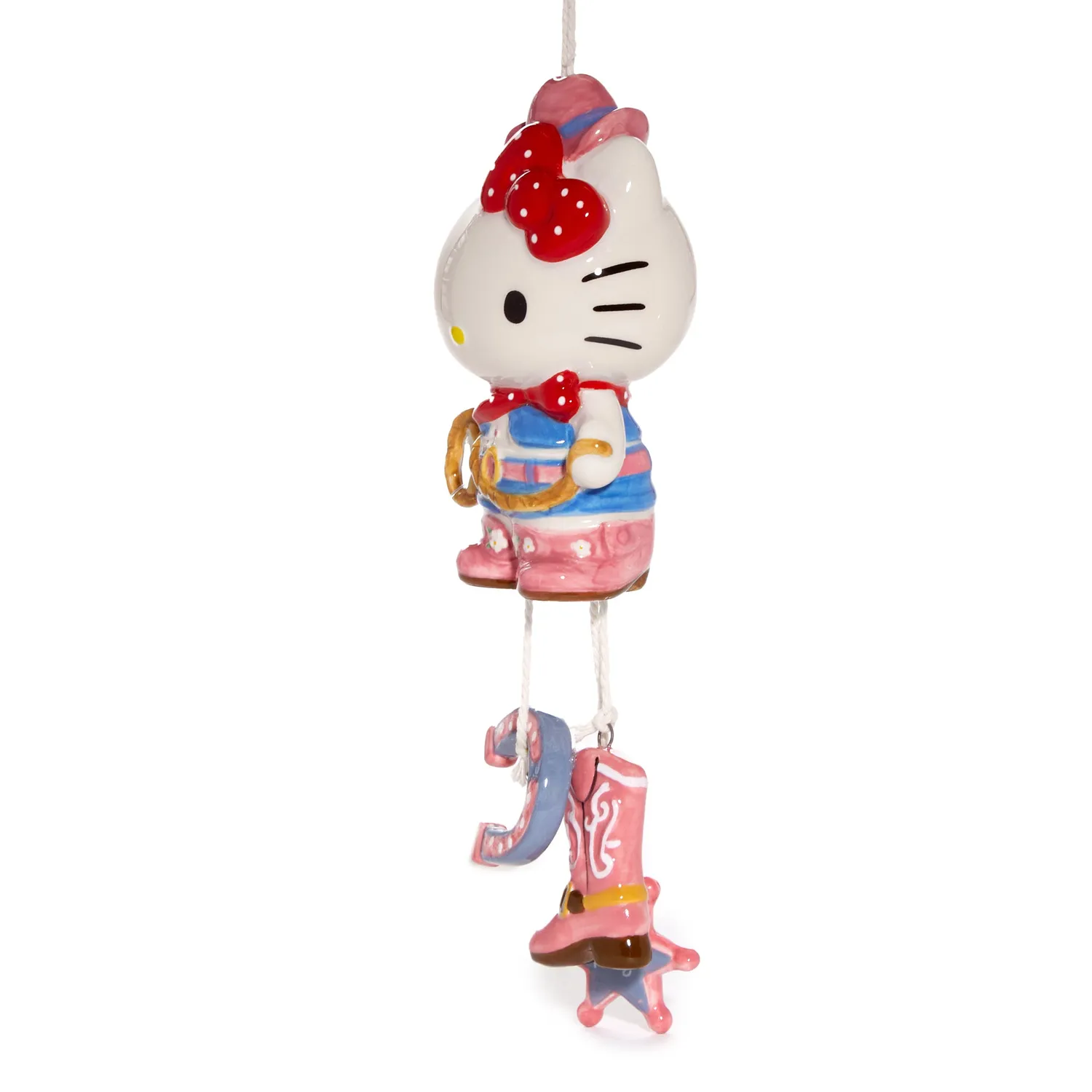 Hello Kitty Cowgirl keramisk vindspill håndmalt
