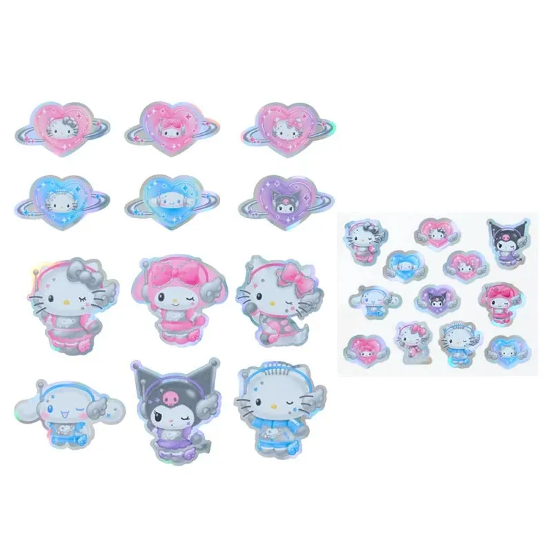 Sanrio Tokimeki Planet klistremerker 24 stk holografiske