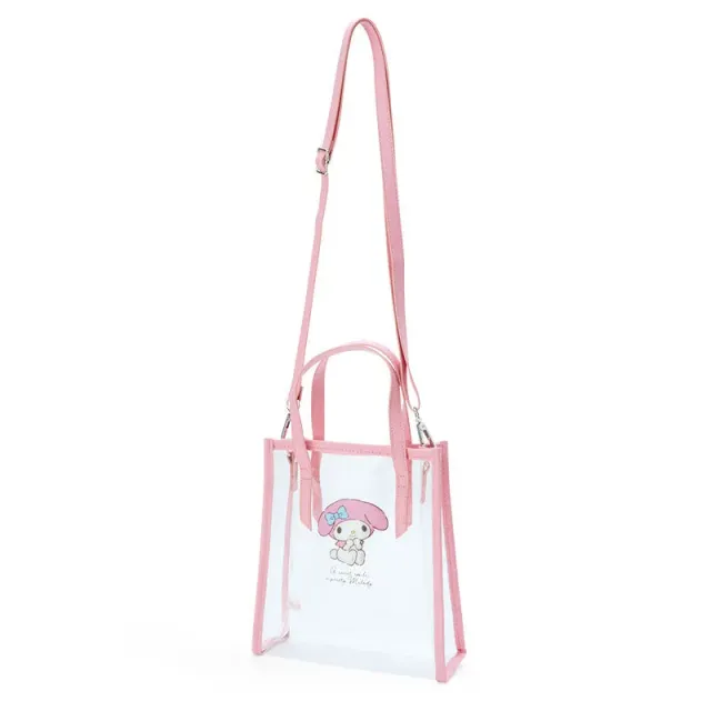 My Melody Clear Convertible Mini Tote veske med avtakbar skulderstropp