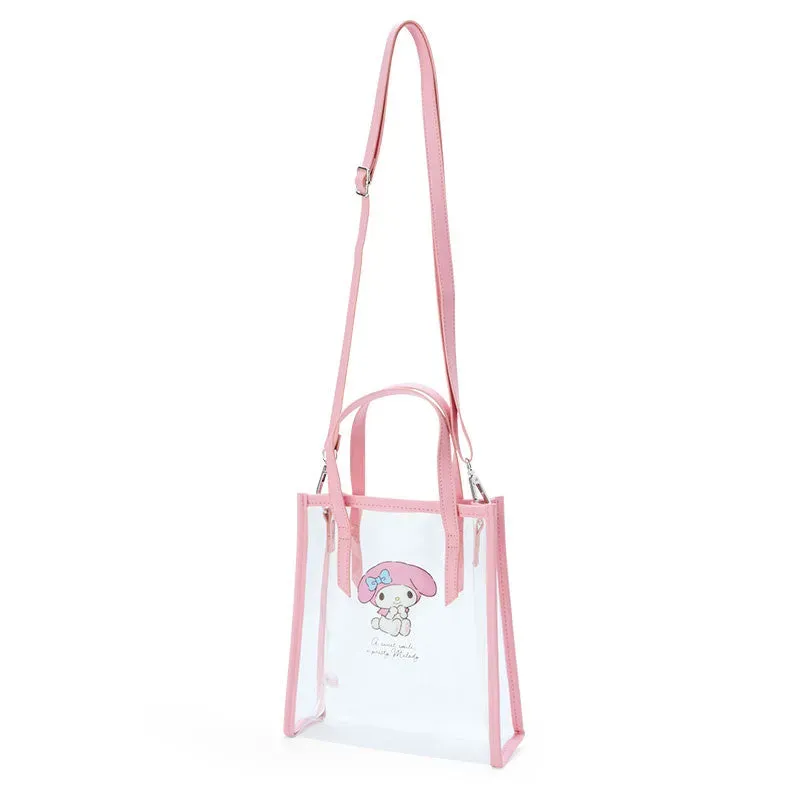My Melody Clear Convertible Mini Tote veske med avtakbar skulderstropp