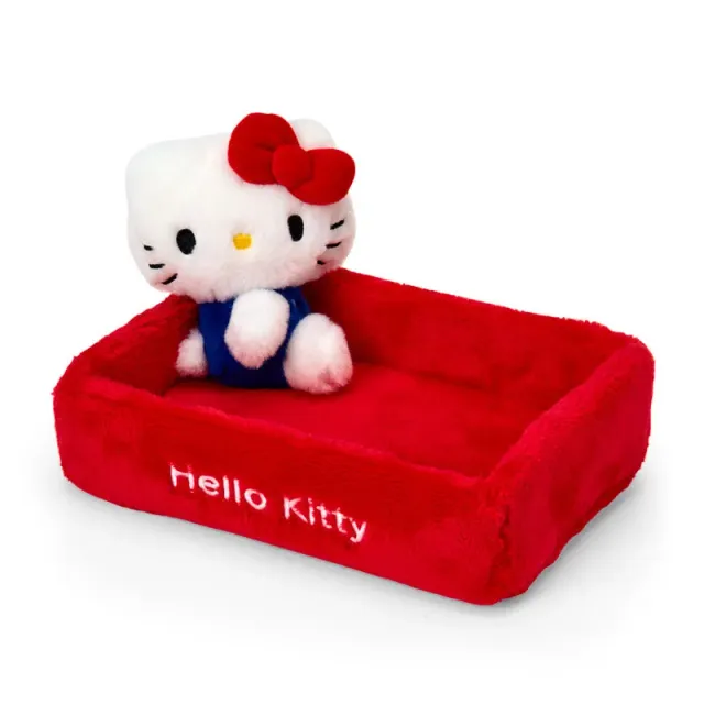 Hello Kitty Plush Storage Tray oppbevaringsbrett 7,4 tommer plysj