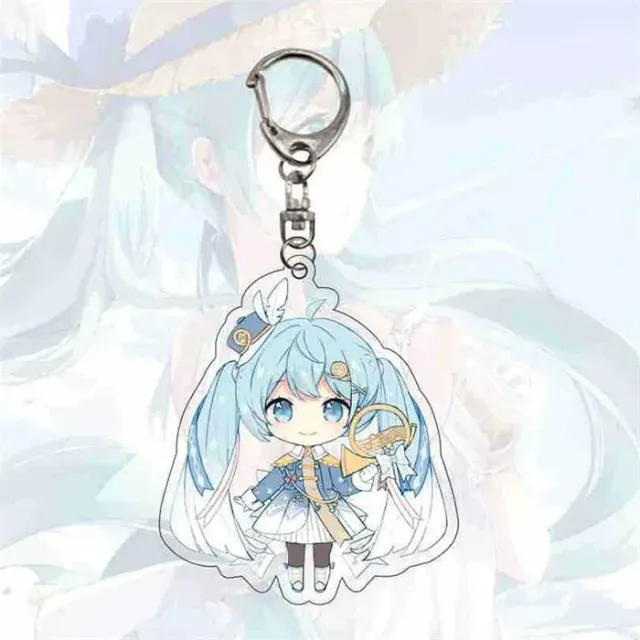 Neo Tokyo Vocaloid Chibi Hatsune Miku Snow Parade akrylnøkkelring
