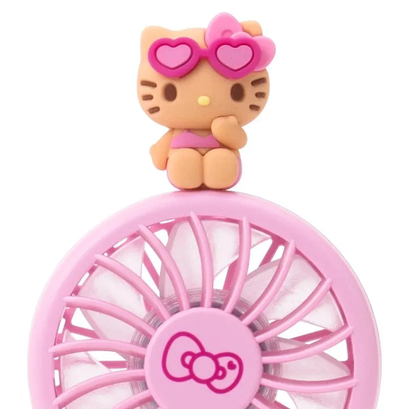 Hello Kitty 2-Way Portable Handy Fan håndvifte rosa USB og batteri
