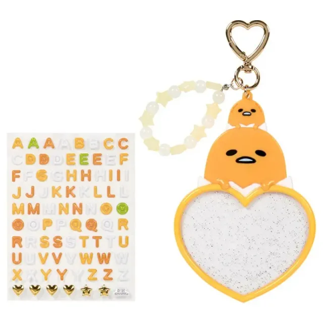 Hello Kitty Sanrio Character Award Gudetama nøkkelring med klistremerker