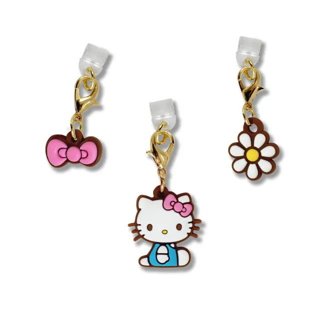 Hello Kitty x Sonix Pink Bows Charging Port 3-Pc Charms ladeportpynt 3-pakning
