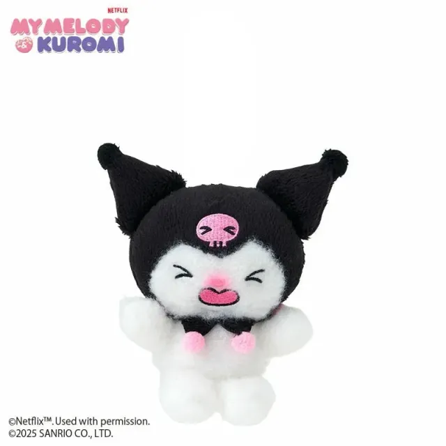 Hello Kitty My Melody & Kuromi Kuromi Crying Plush Mascot Keychain nøkkelring