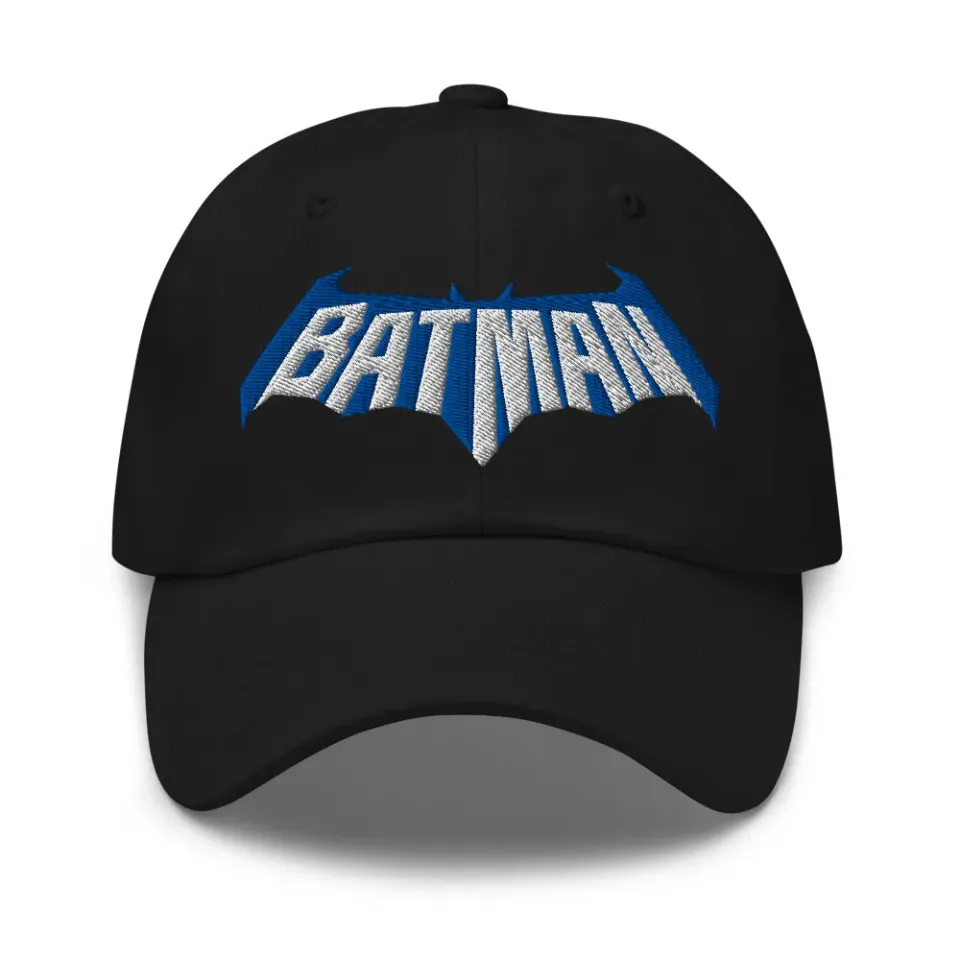 Batman #1 dad cap svart med brodert logo