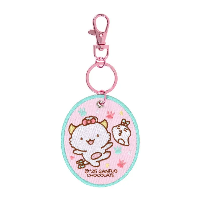 Hello Kitty Gaopowerroo Mascot Badge Keychain nøkkelring