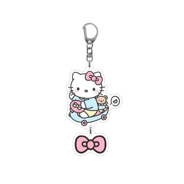 Neo Tokyo Sanrio Hello Kitty & Friend w/Ribbon akrylnøkkelring