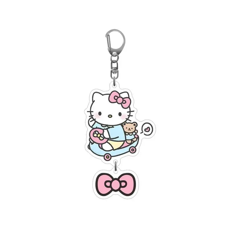 Neo Tokyo Sanrio Hello Kitty & Friend w/Ribbon akrylnøkkelring