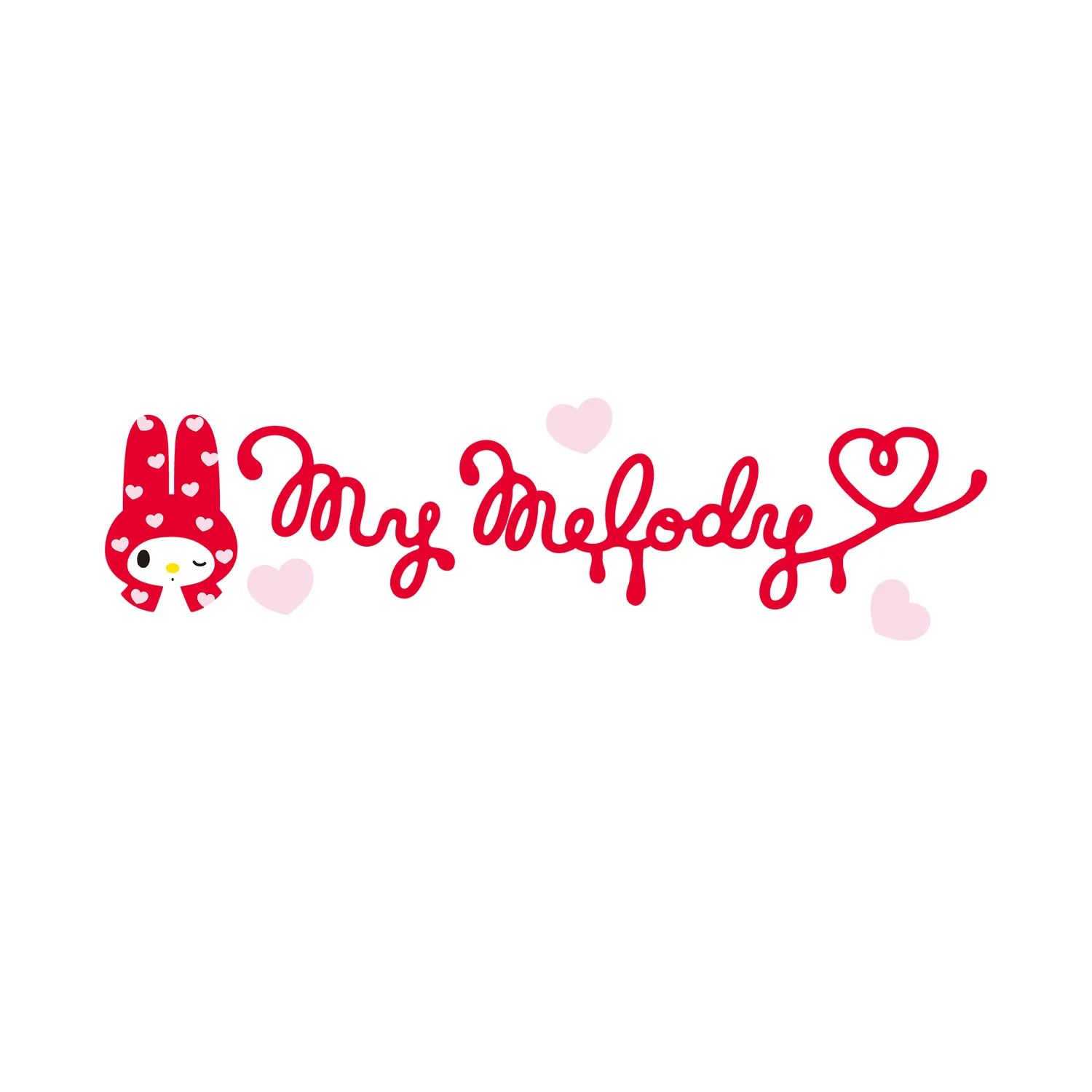 Hello Kitty My Melody Sweetheart Logo Classic Crewneck collegegenser svart