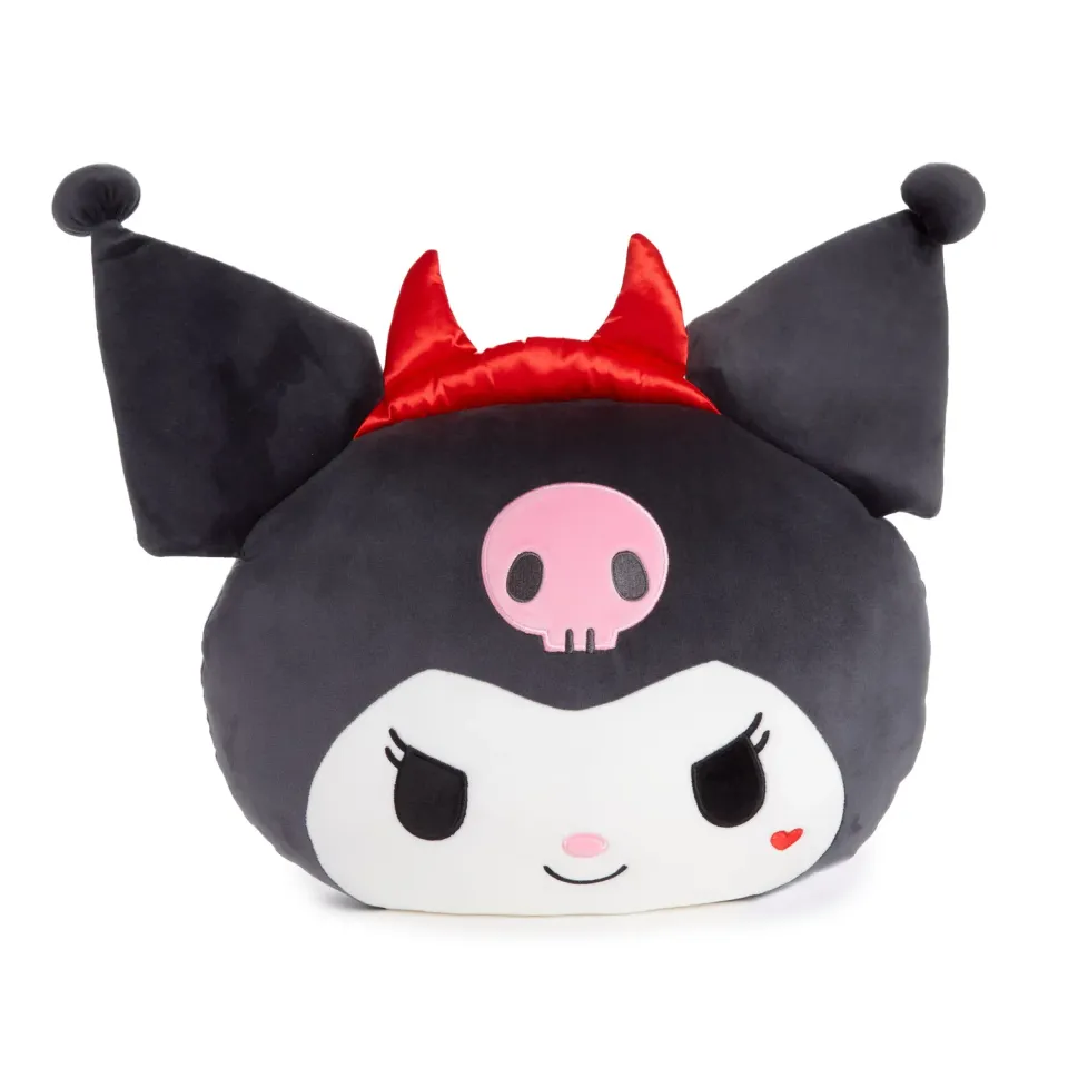 Hello Kitty Strawberry Treat Kuromi Face Plush pute stor