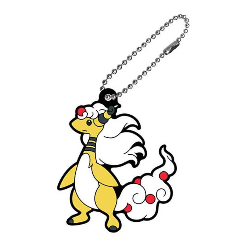 Pokémon Rubber Mascot Charm nøkkelring tilfeldig modell