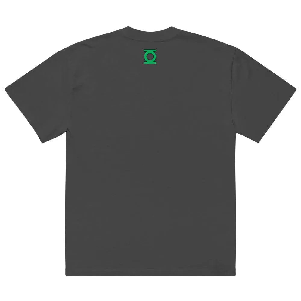 Green Lantern Guy Gardner oversized T-skjorte faded black