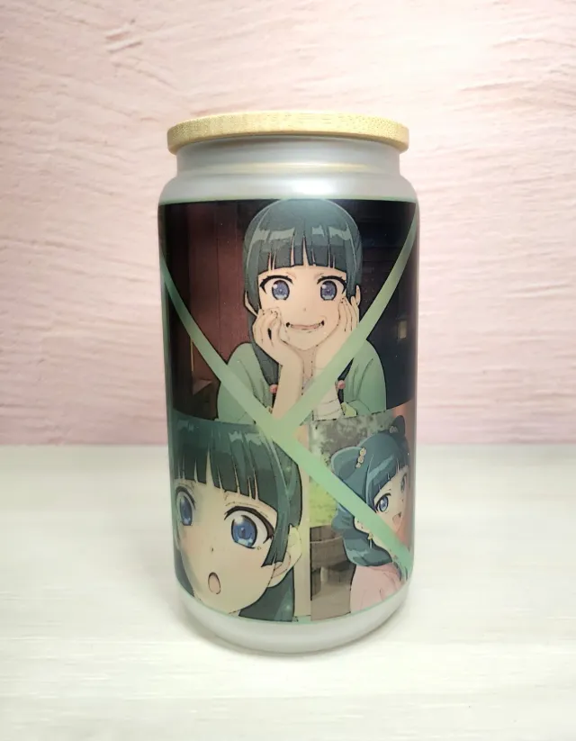 Anitaku Medicine Girl 16 oz tumbler frostet glass