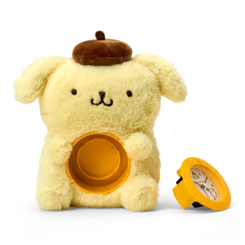 Hello Kitty 30th Anniversary Series Pompompurin Plush Clock vekkerklokke