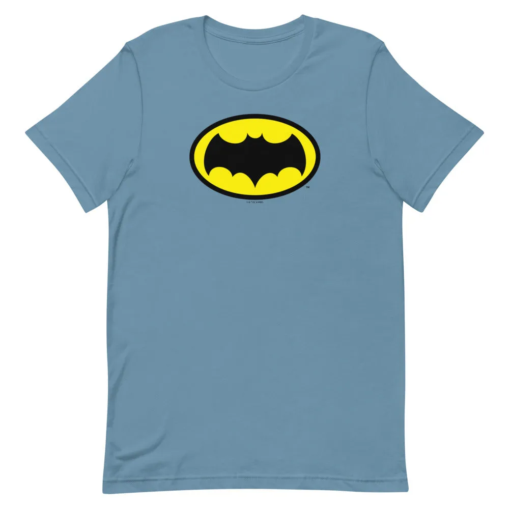 Batman Classic TV Series Batman Logo t-skjorte sølv