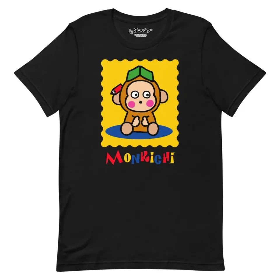 Hello Kitty Monkichi Primary Logo T-skjorte XS–4XL bomull