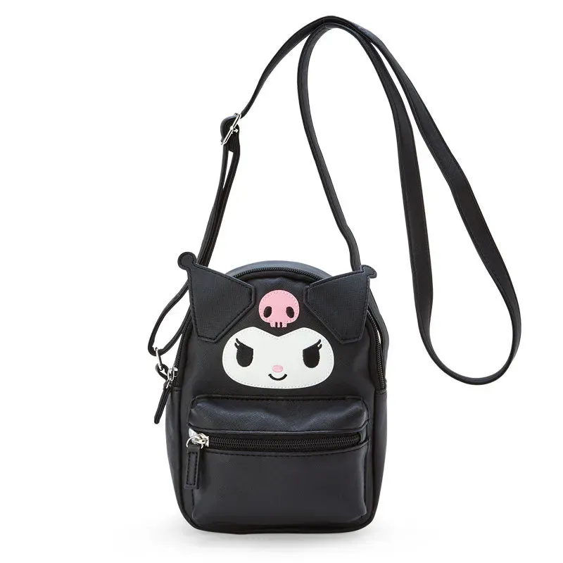 Hello Kitty Kuromi Structured Mini Crossbody Bag justerbar skulderrem