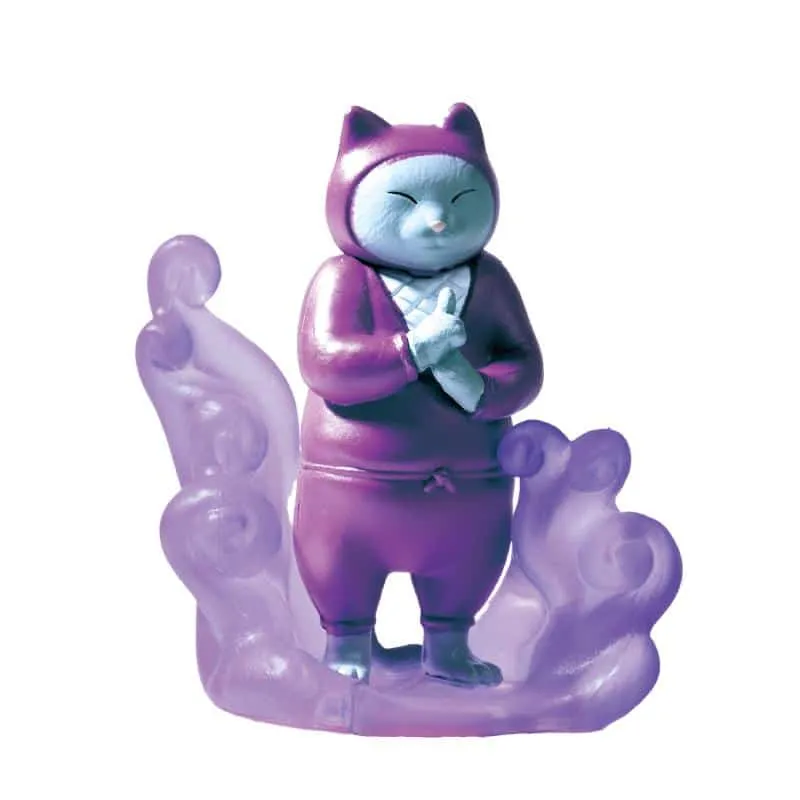 Ninja Cat blind box-figur 5 cm PVC