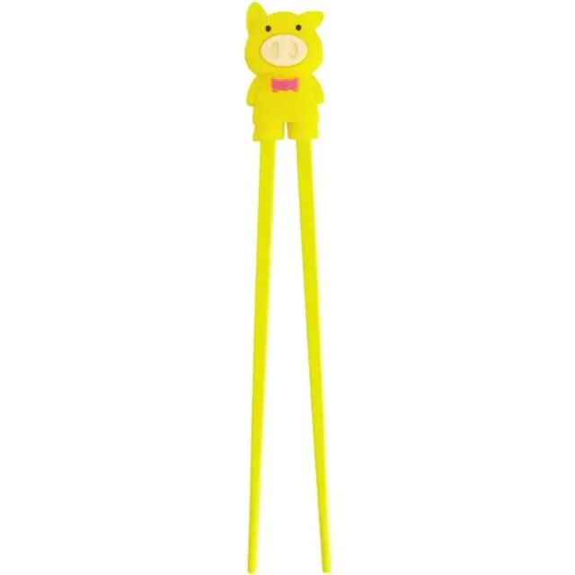 Neo Tokyo Training Chopsticks Yellow Pig treningsspisepinner 22 cm plast